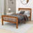 Twin Platform Bed with Headboard and Slats-440126608