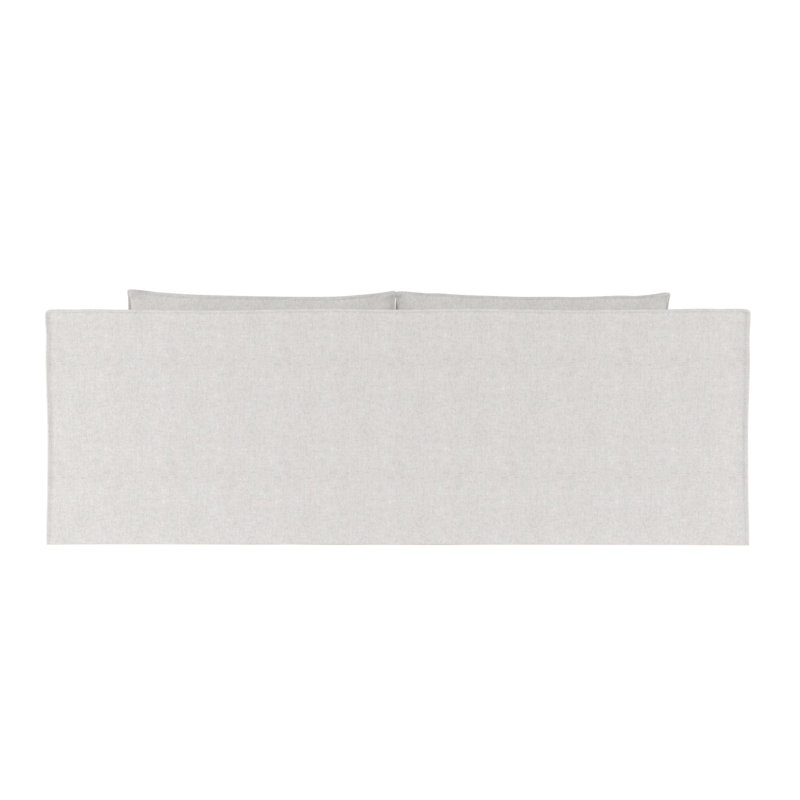 Mulberry Square Track-Arm Daybed with Flange Seam, Plush Velvet Silver Streak, Weathered