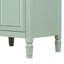 Meuble-lavabo de 24 pouces avec lavabo, armoire en bois massif et panneau de fibres à densité moyenne avec un tiroir rabattable, deux tiroirs standard et une tablette réglable, meuble-lavabo vert autoportant pour le rangement de la salle de bain-1194231763