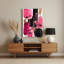 Abstract Watercolor 69 Pink Metal Wall Art-572804390