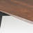 Walnut iron dining table