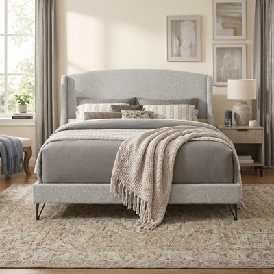 Appolinaire Upholstered Wingback Bed