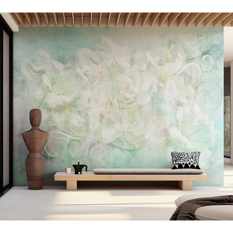 Murale abstraite pelez et collez Bishaan, L 41 po x l 57 po