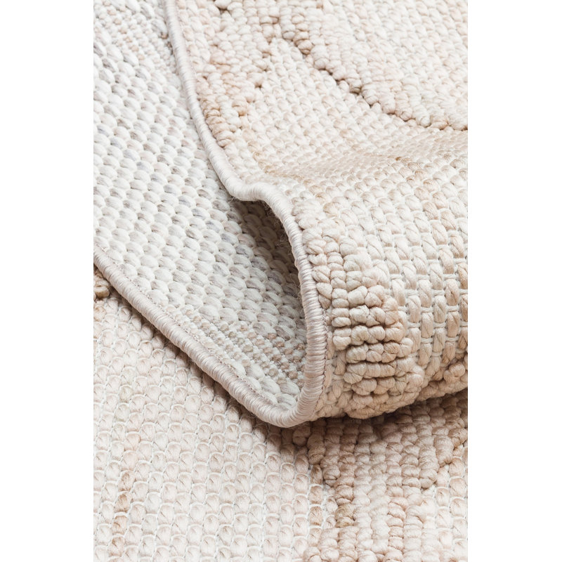 Elegant Beige Carpet (5.2 x 7.5 ft), 100% Polyester, No Pile, 1.3 lbs/sq ft | Machine Woven, Flat Weave | Easy to Clean with Vacuum & Spot Remover | Perfect for Living Room, Bedroom & Office Decor