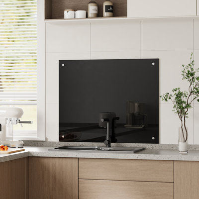 Pre-Drilled Tempered Glass Splashback for Cookers
