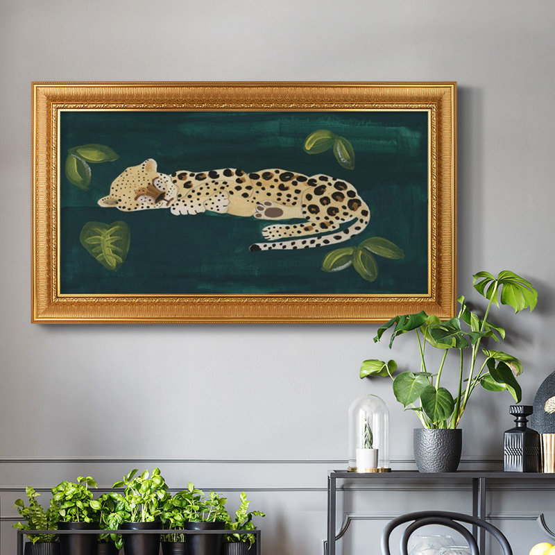Lethargic Leopard II - reproduction de photo sur toile, H 21 po x l 37 po x P 1 po