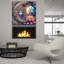 «Sleeping Moon» par Rey Klimt, art mural en verre acrylique-1463877513