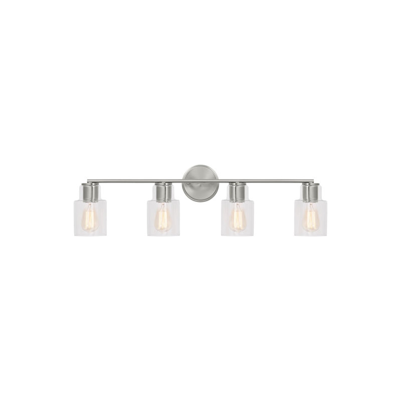 Éclairage pour coiffeuse Sayward, Acier brossé, 4