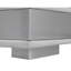 Chaise en cuir avec pieds en acier inoxydable et structure en bois robuste gris avec rembourrage en mousse dense-1236777574