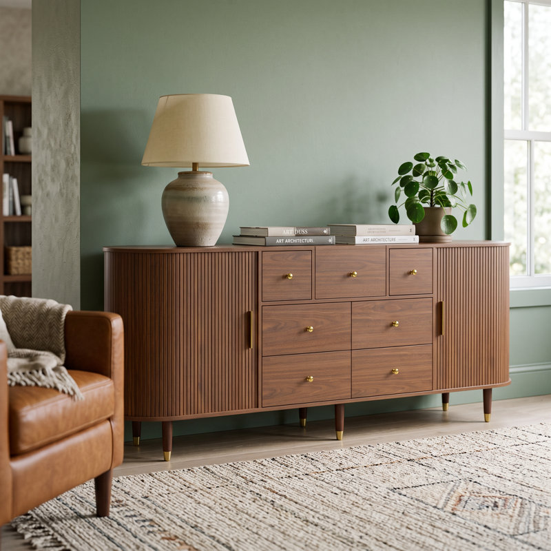 85"W Sideboard Buffet Table