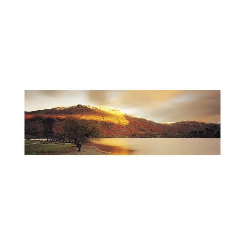 Golden Autumn Sunlight - Wrapped Canvas Panoramic Print, 30.48 cm H x 91.44 cm W x 1.91 cm D