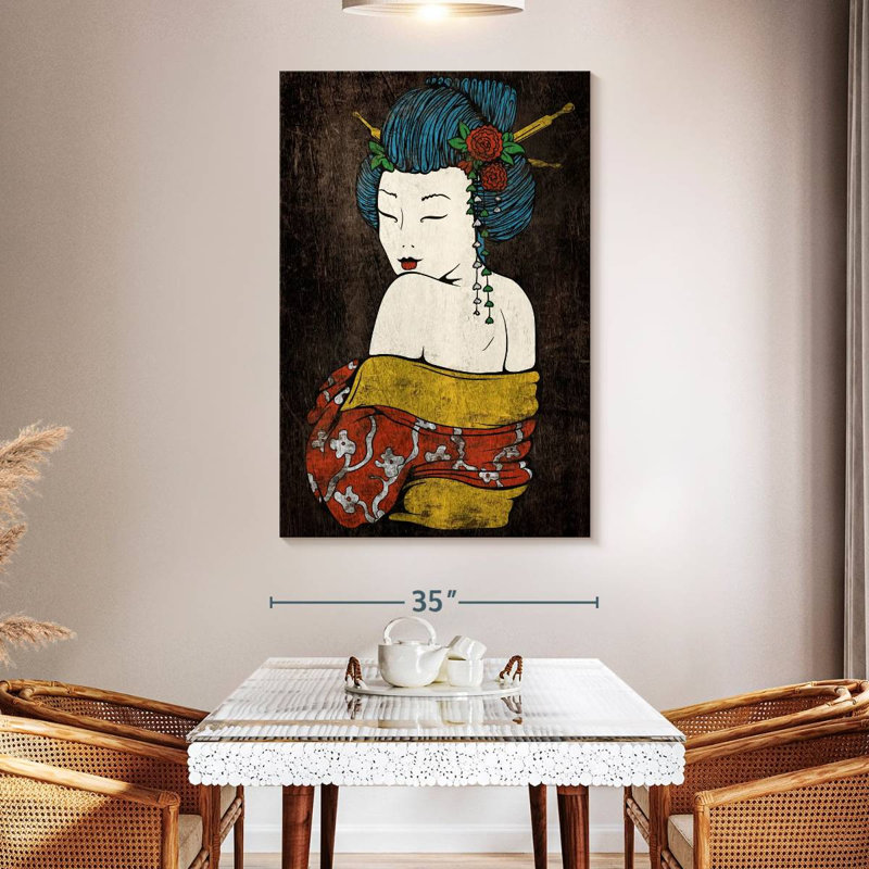 Leisha séduisante Geisha, H 51 po x l 34 po