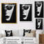 Monochromeblack Monochrome Glam Muse III - Tableau encadré de femme à la mode-551564643-795612548