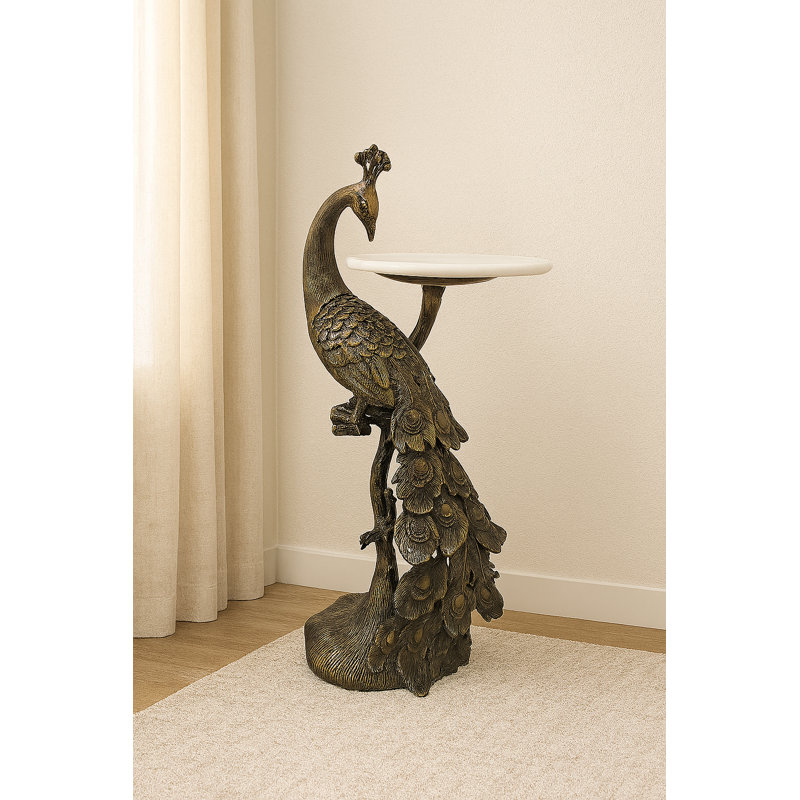 TABLE D'APPOINT MAYURA ANTQ LAITON, Bronze