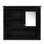 Armoire de salle de bain 32 "avec miroir, support à pharmacie mural 4 tablettes, peu encombrant, tablettes réglables pour 4 tablettes Essentials, produits-1824972022