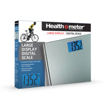 Etekcity Digital Weight Bathroom Scale, 6mm Tempered Glass Platform with  Rounded Corner Design, Large Backlit LCD Display, Silve