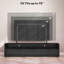 Meuble télé ultrabrillant pour téléviseurs de 75 po ou moins avec rangement noir