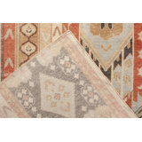 Distressed Homage Hand Knotted Wool Geometric Area Rug