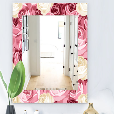 Miroir mural sans cadre 29 fleur