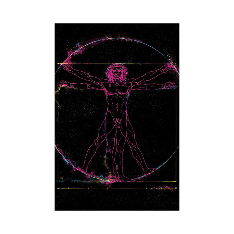 Vitruvian Man by Nikita Abakumov - Print on Canvas, 20.32 cm H x 30.48 cm W, Wrapped Canvas