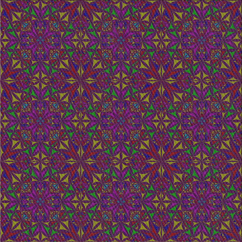 Tapis mauve, Carré 7 pi