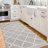 Mackenlie Tessa Distressed Light Beige Ivory Machine Washable Area Rugs-47443952