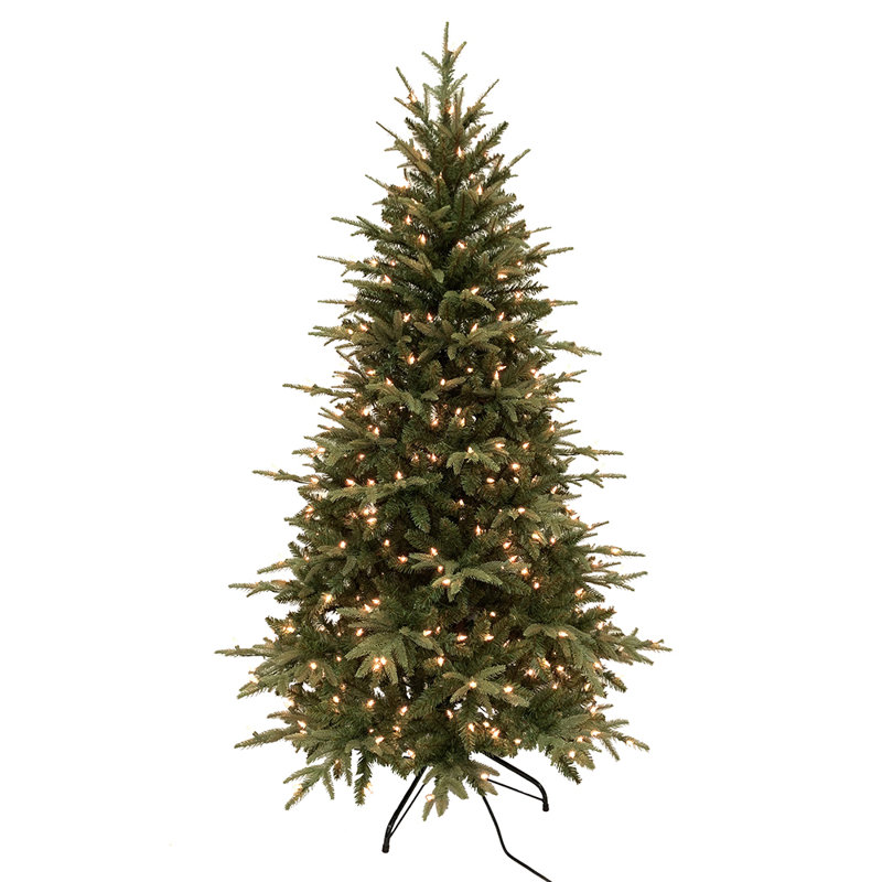 Lighted Artificial Christmas Tree, 7.5'