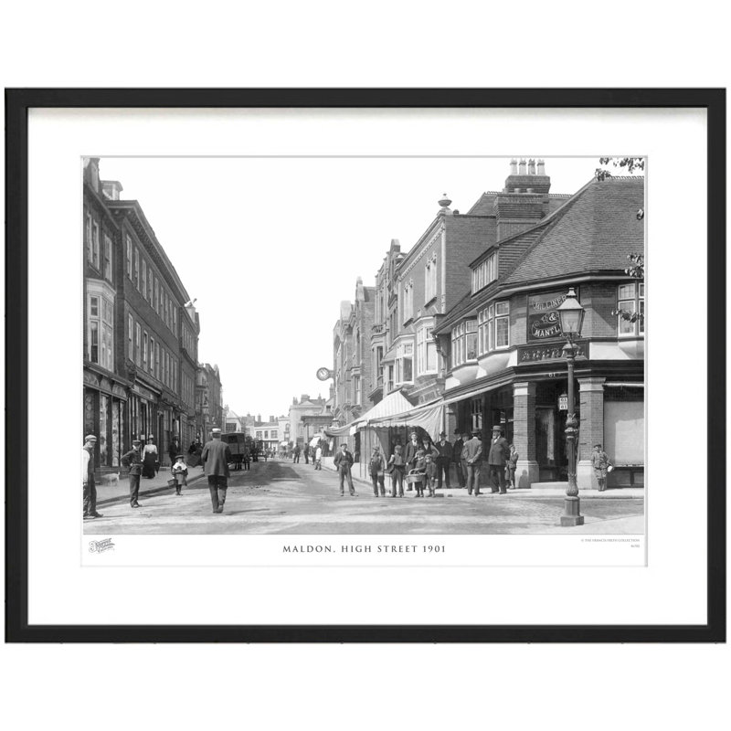 Maldon, High Street 1901 by Francis Frith - Single Picture Frame Print, 28cm H x 36cm W x 2.3cm D