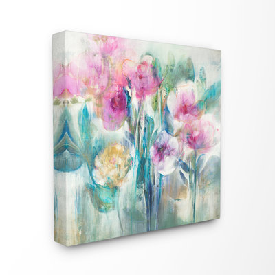 « rose mauve et sage douce fleurs » par k. peinture nari