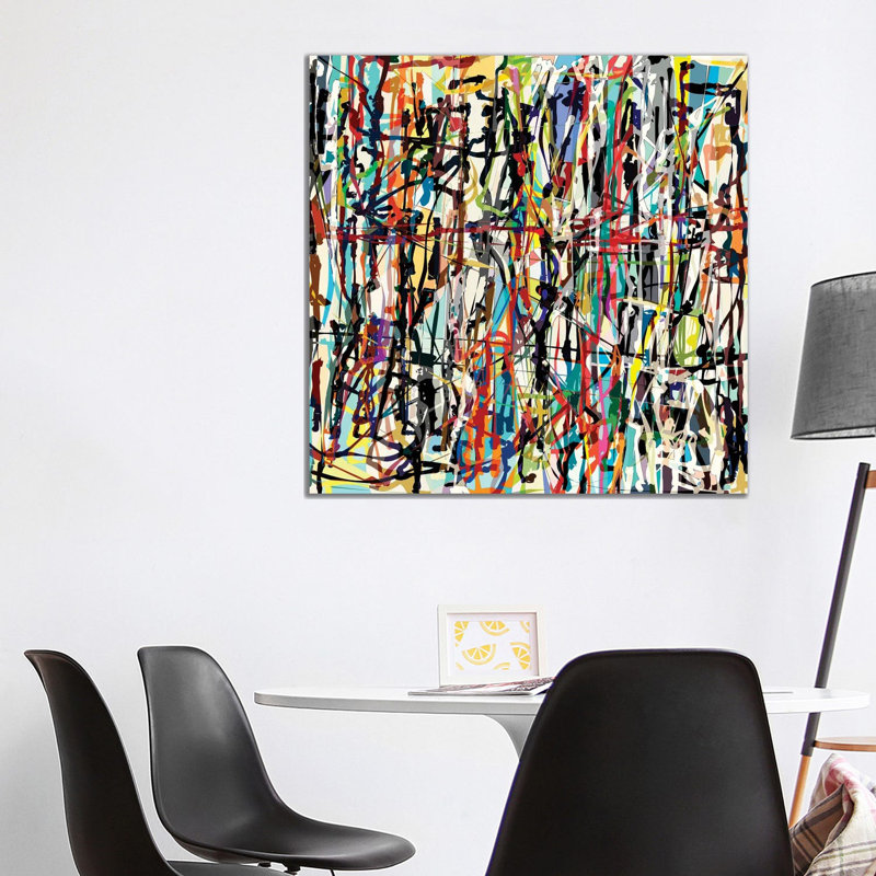 Giclée sur toile tendue Pollock, H 37 po x l 37 po