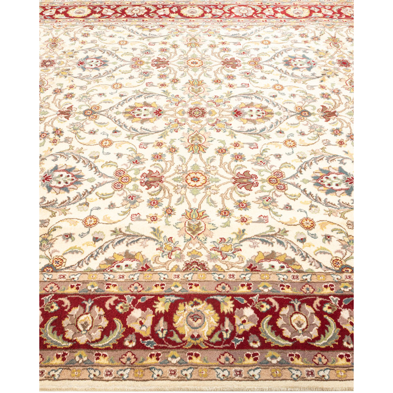 Hayner One-of-a-Kind Hand-Knotted New Age 7'1" Round Wool Area Rug in Brown/Beige