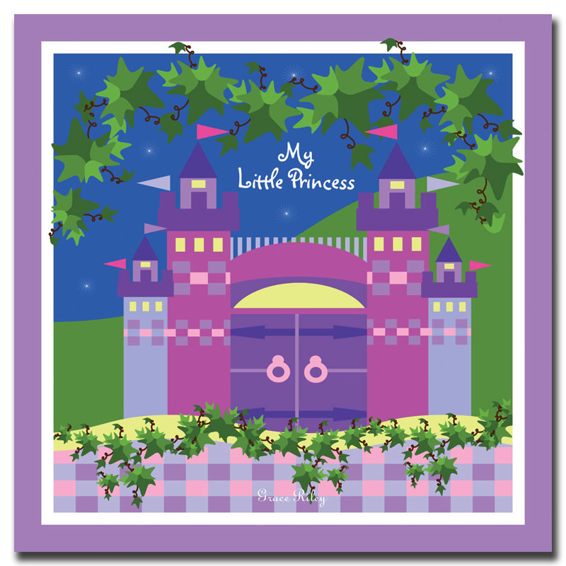 « my little princess », art sur toile, H 18 po x l 18 po x P 2 po