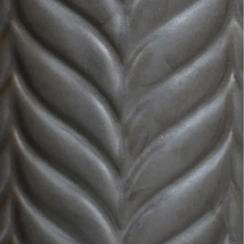Aspen Chevron Mercury Planter H40cm D28cm