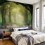 Papier peint adhésif auto-adhésif moderne l 144 "x H 100" pour chambre à coucher Magic Spring Forest Blooming Road Road-1736426211