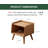 15.75"H Solid Oak End Table-1058255175