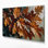 «Botanical Sycamore Leaves», art mural sur toile noire