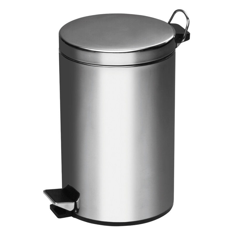 Steel Step On Kitchen Trash Can - 5L