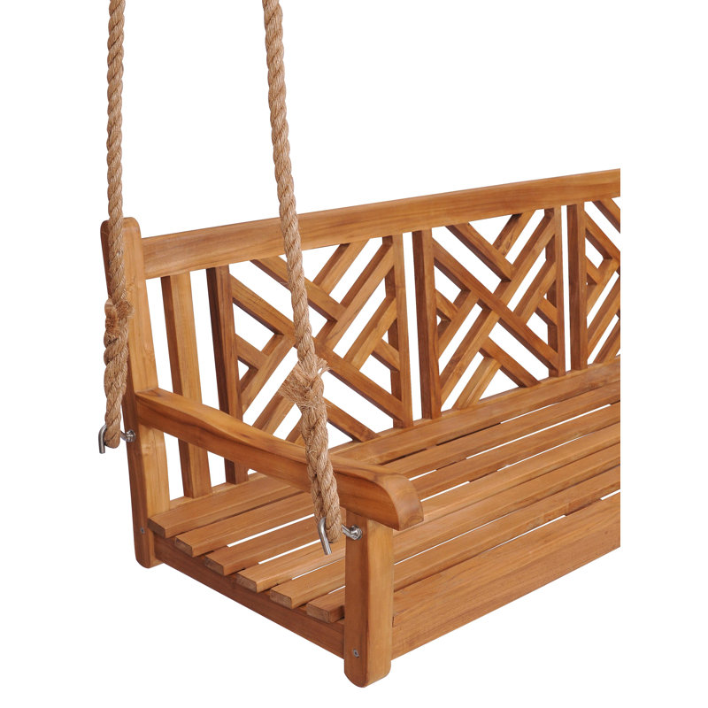 Acworth 3 Person Teak Porch Swing