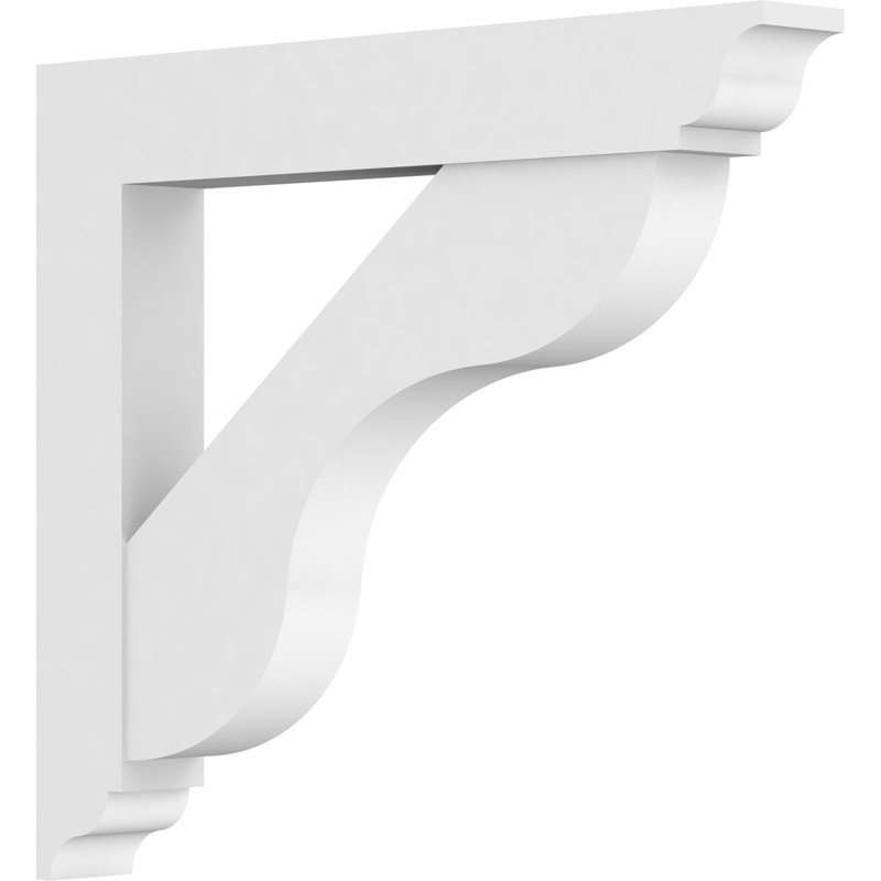 Support standard en uréthane standard avec extrémités traditionnelles, brun clair apprêté Carmel, H 36 po x l 5 po x P 36 po