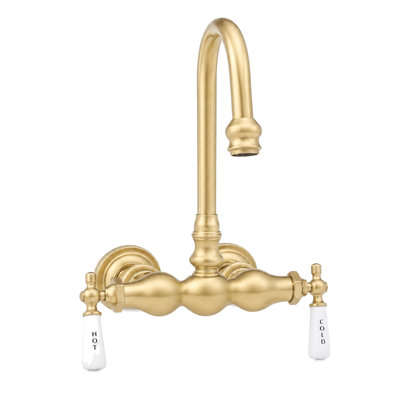 Robinet de col de cygne pour baignoire, 3 boules