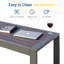 Table basse d'extérieur en aluminium 43 po-125534633