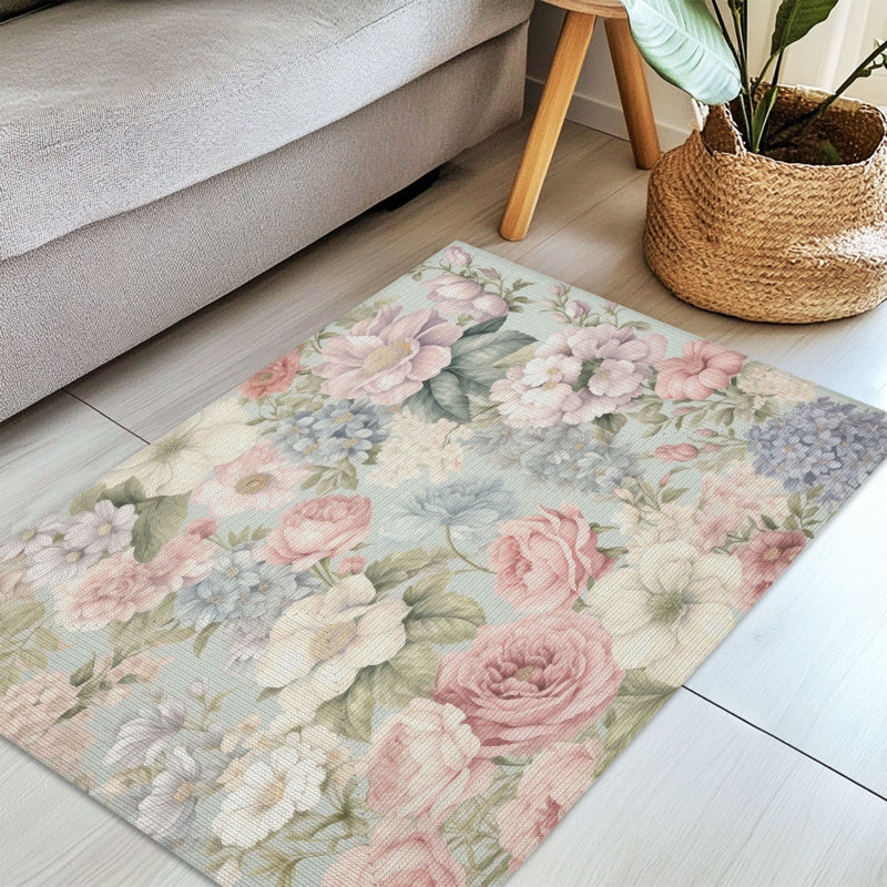 Tapis tressé Dreamy Petals, Rectangulaire 3 pi x 5 pi