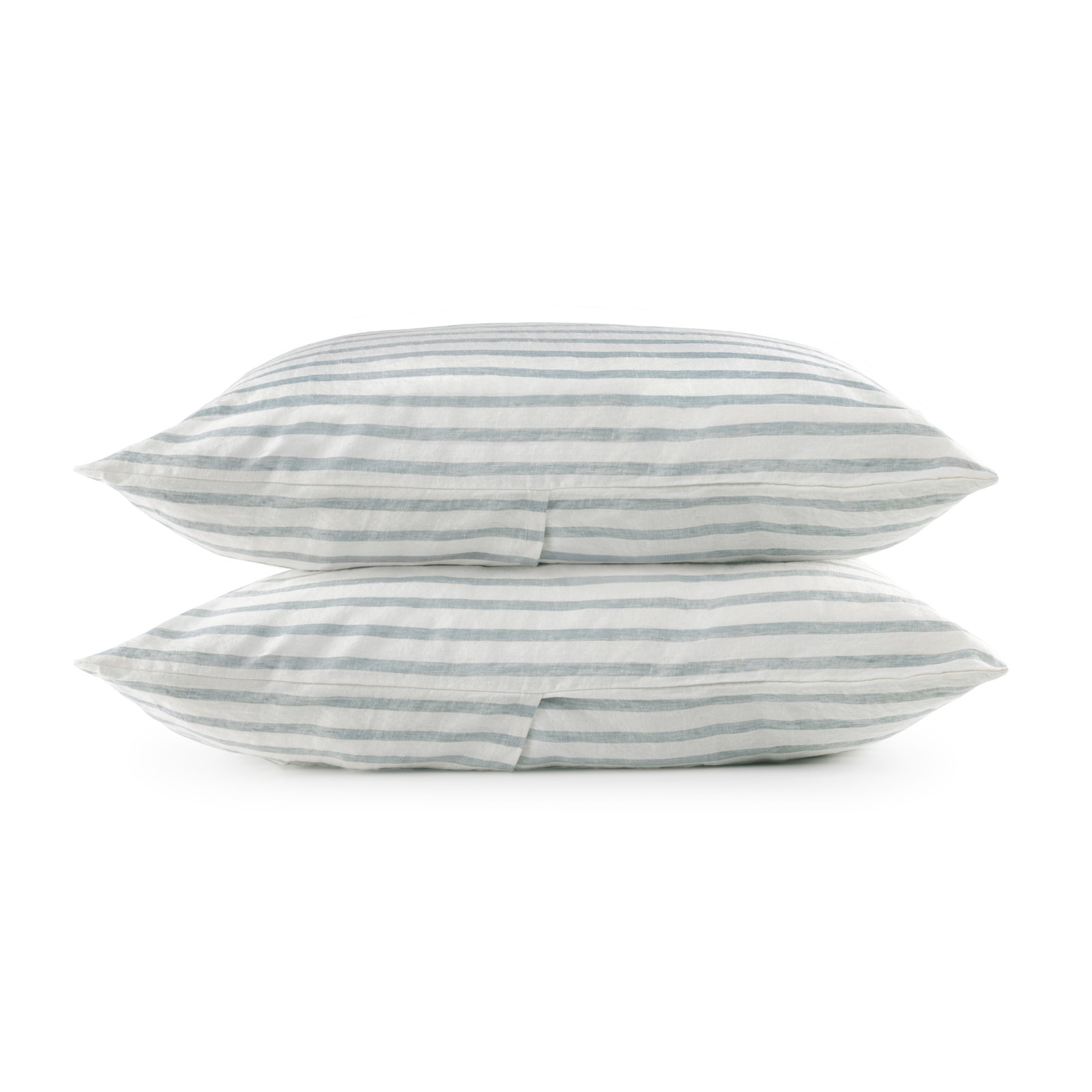 100% French Linen Pillowcase Set, Standard Pillowcase, Putty Heather