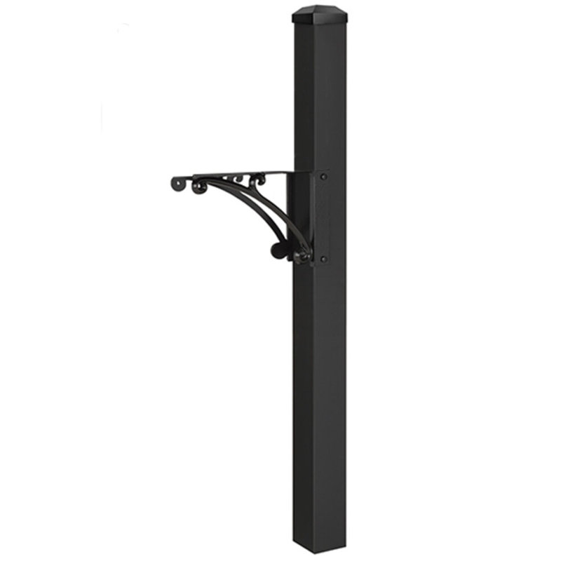 55.5" H Decorative Post, Black