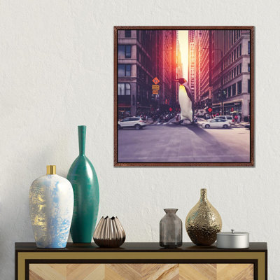 Penguin City by Soaring Anchor Designs - Gallery-Wrapped Canvas Giclée on Canvas