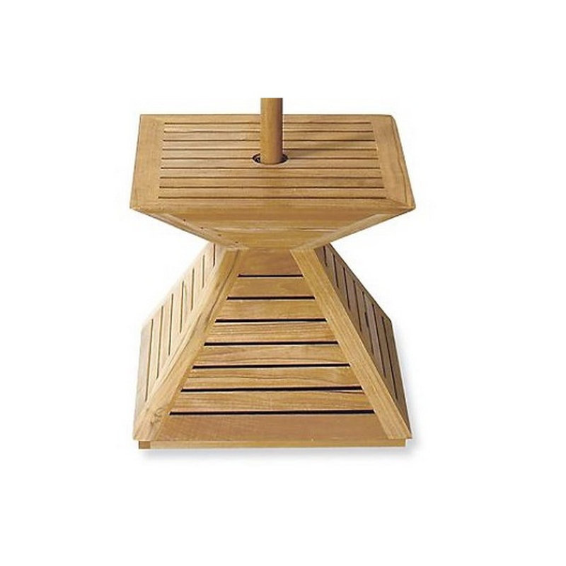 Porte-parapluie/base/couverture en bois de teck grade-A