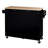 Mobile Kitchen Island With Storage - Easy Assembly, Black & Rubber Wood Quality Craftsmanship-269411875