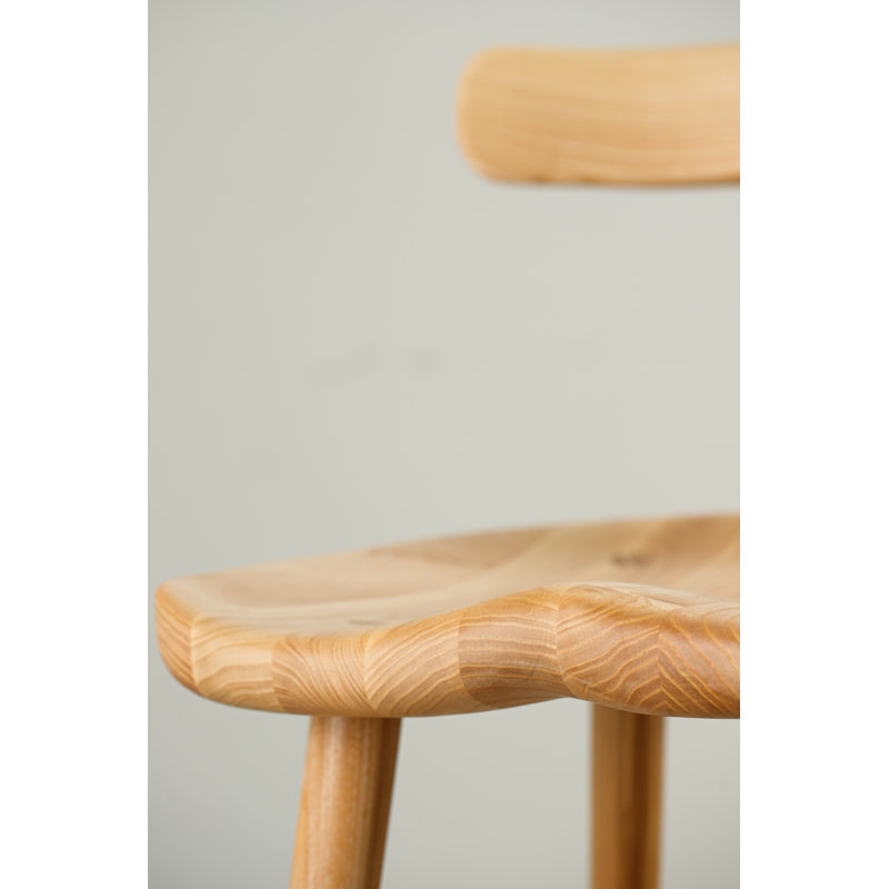 Anvil Chair With Back, Matte Ash, Bar Stool (31” Seat Height)