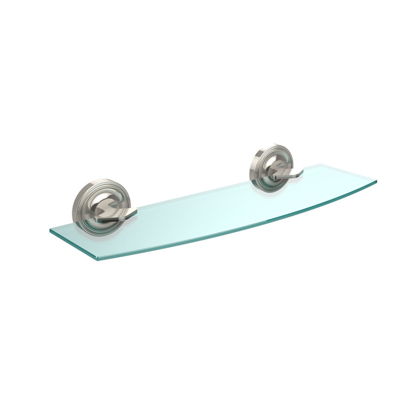 Tablette murale Gober, 18 po, Nickel poli