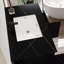 Meuble-lavabo flottant simple 35,4 po avec comptoir en faux marbre et lavabo